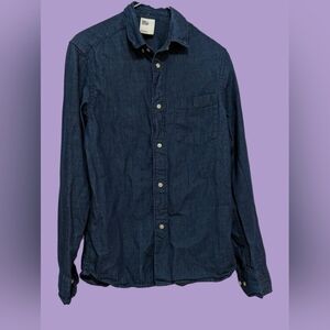 H&M Men's &Denim Midwash Pocket Shirt, Size XS